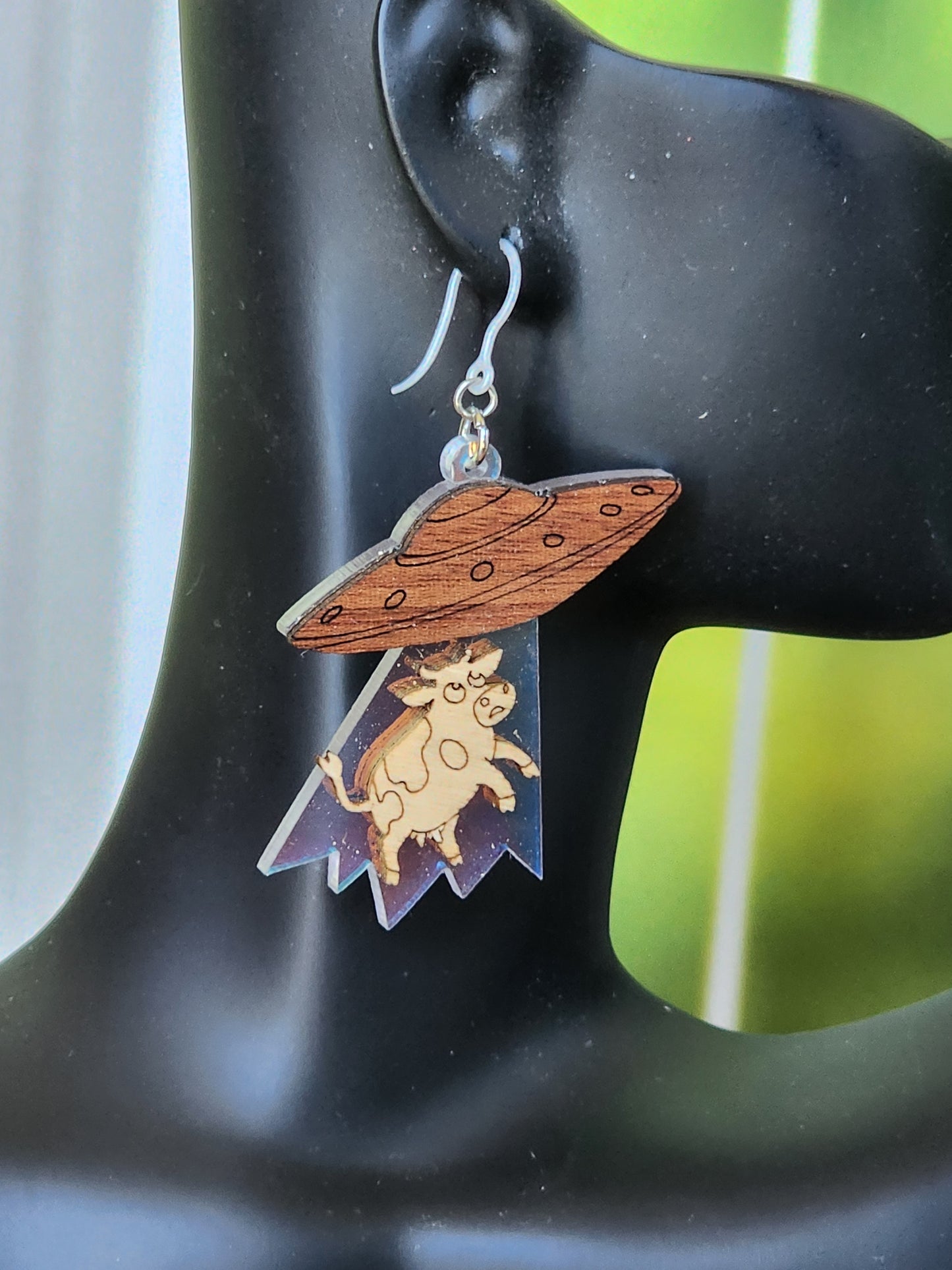 Space Cow Earrings