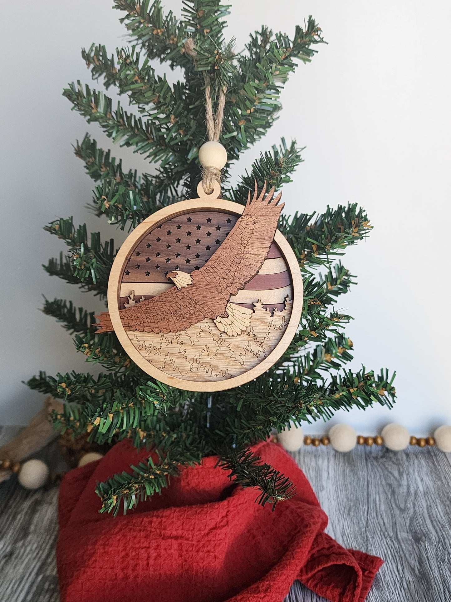 Eagle and Flag Ornament