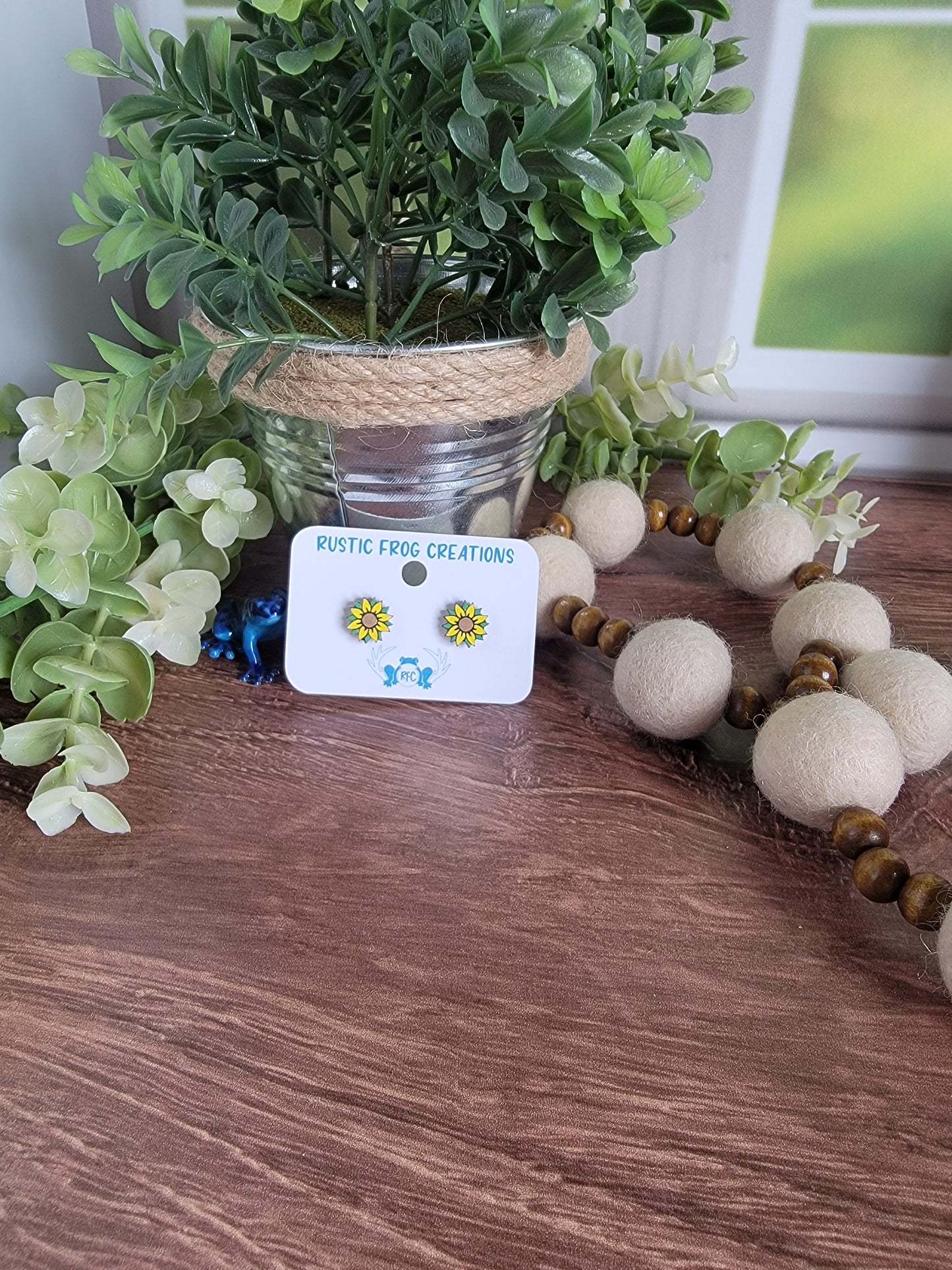 Sunflower Earring Studs