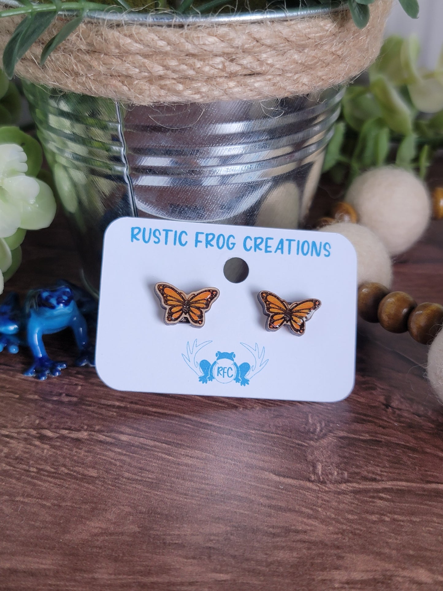 Butterfly Earring Studs