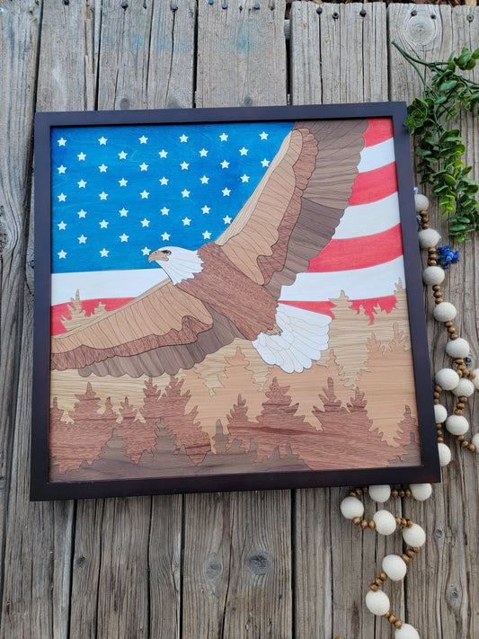 Eagle w/ Flag Picture