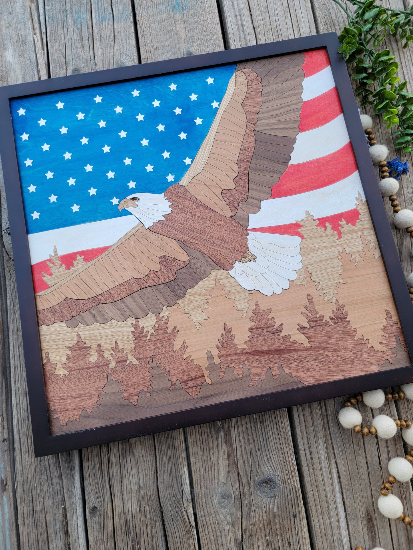 Eagle w/ Flag Picture