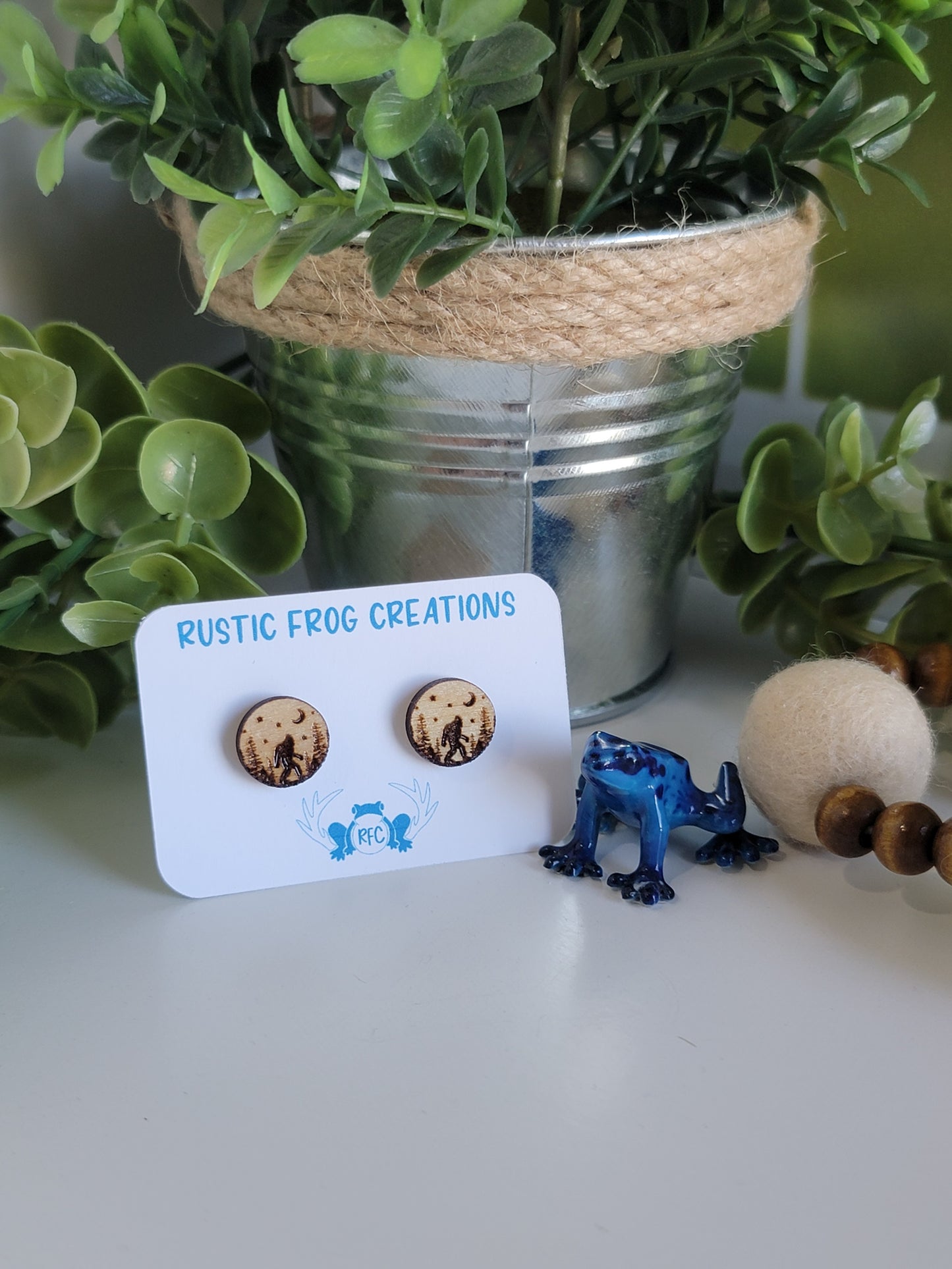 Bigfoot/ Sasquatch Earring Studs