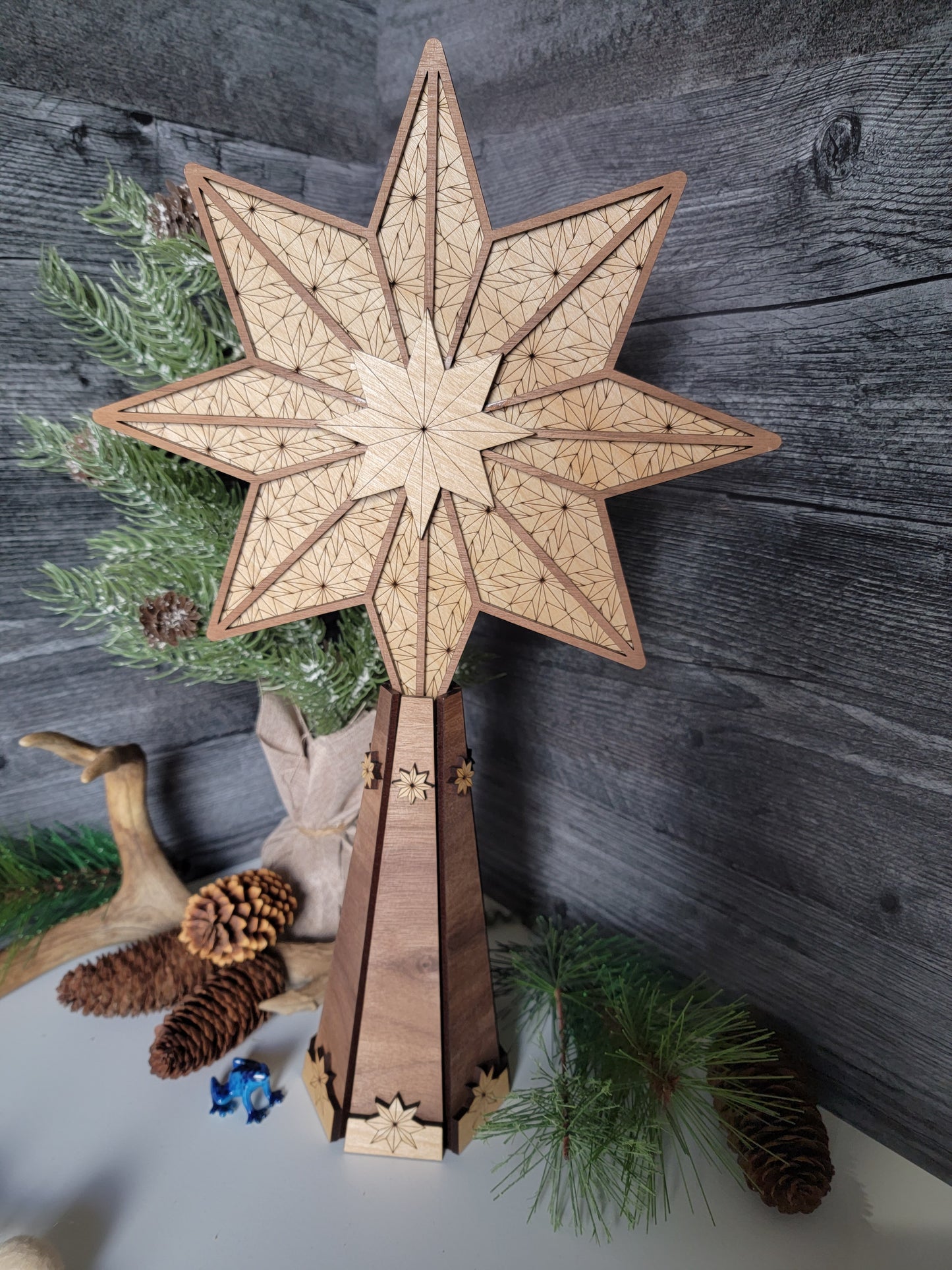 Christmas Tree Topper, Star Tree Topper, Star Decor