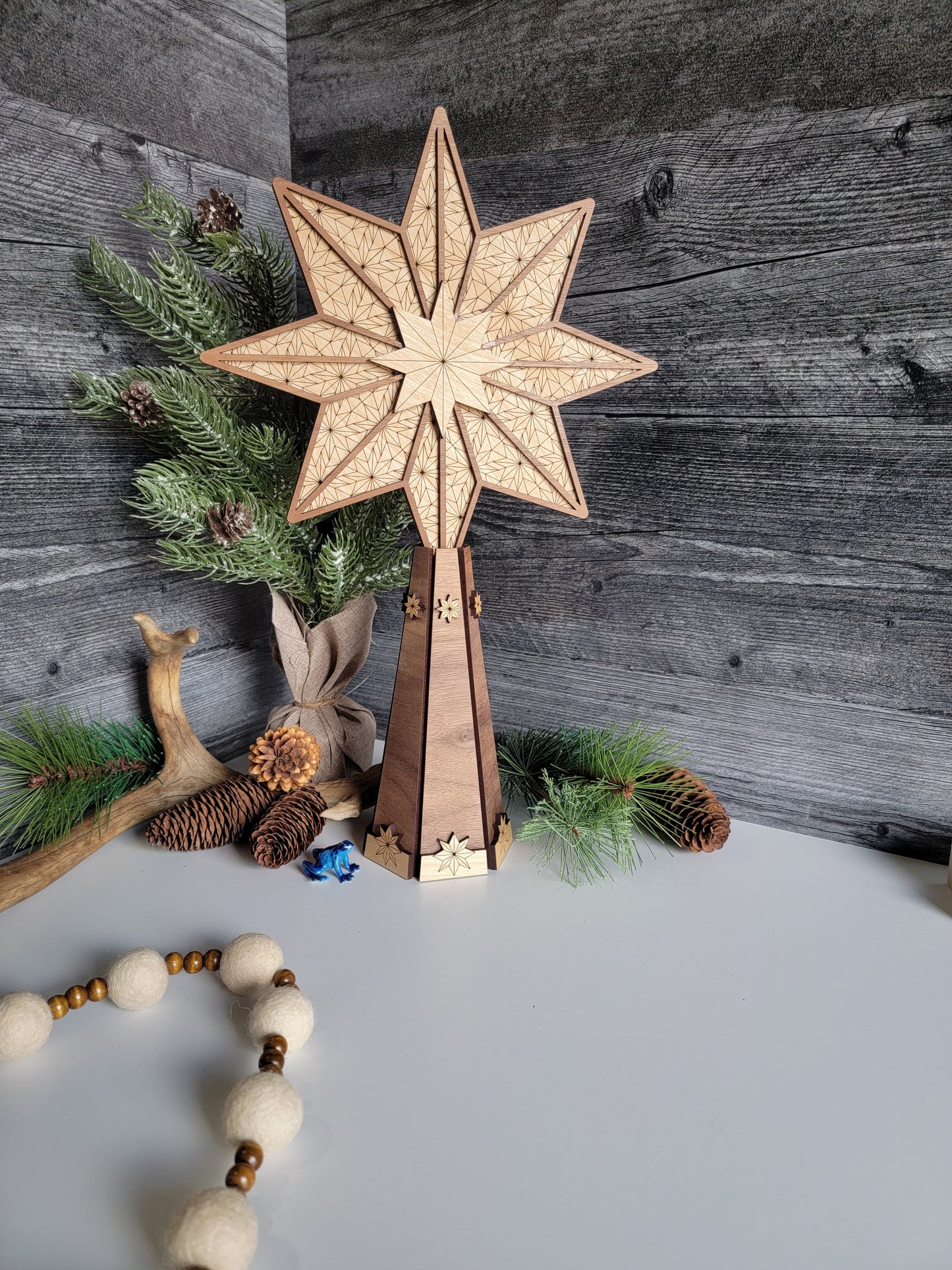 Christmas Tree Topper, Star Tree Topper, Star Decor