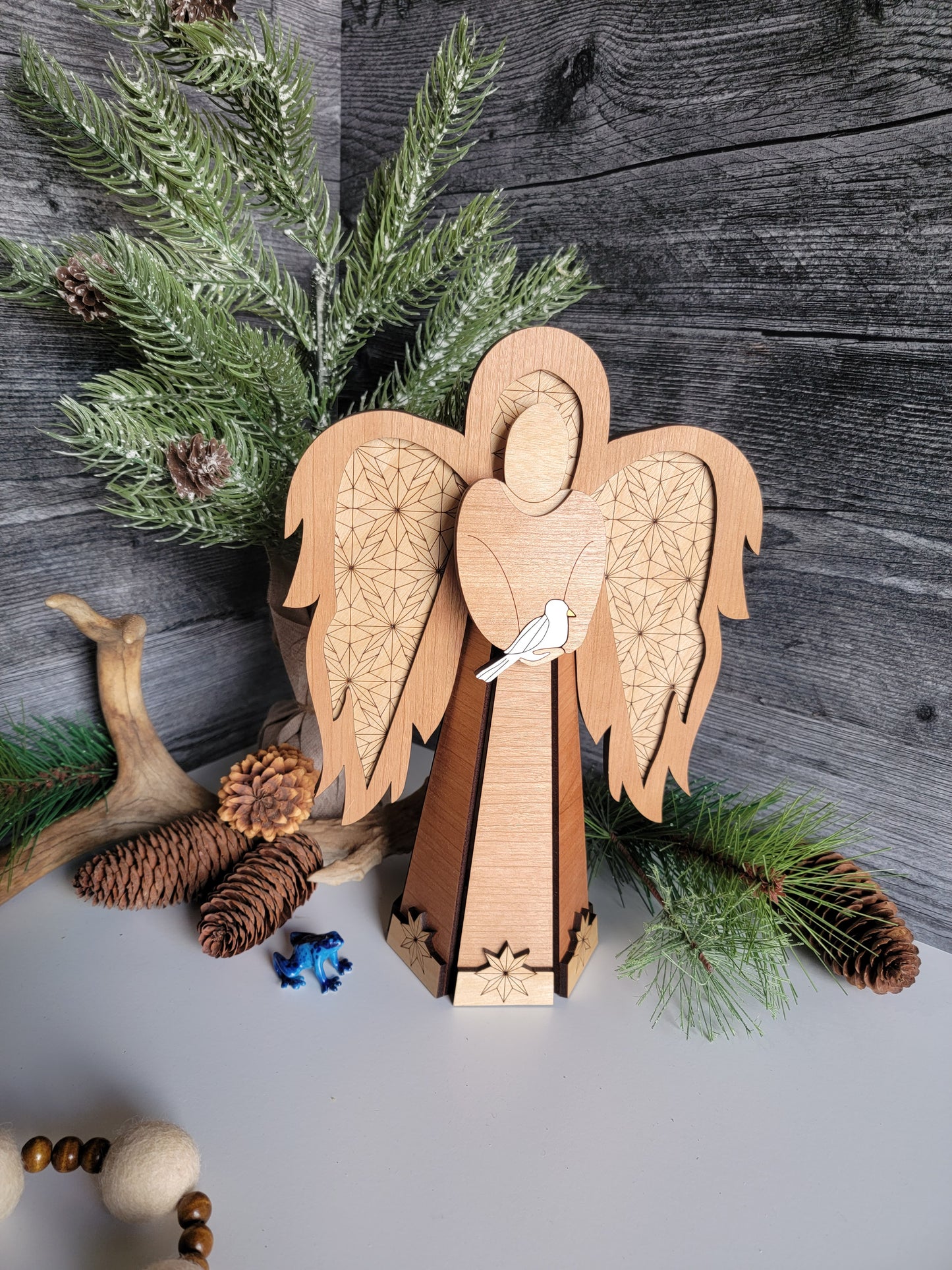 Angel Tree Topper, Christmas Angel Topper, Angel Decor