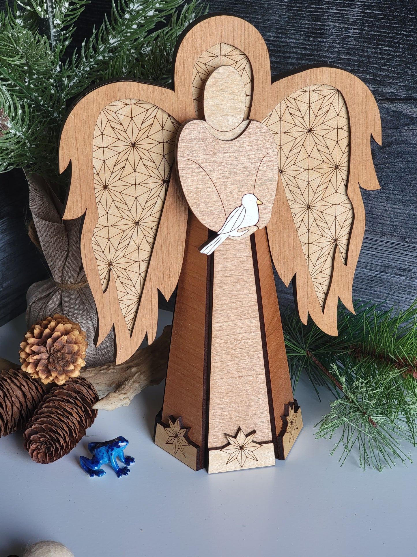 Angel Tree Topper, Christmas Angel Topper, Angel Decor