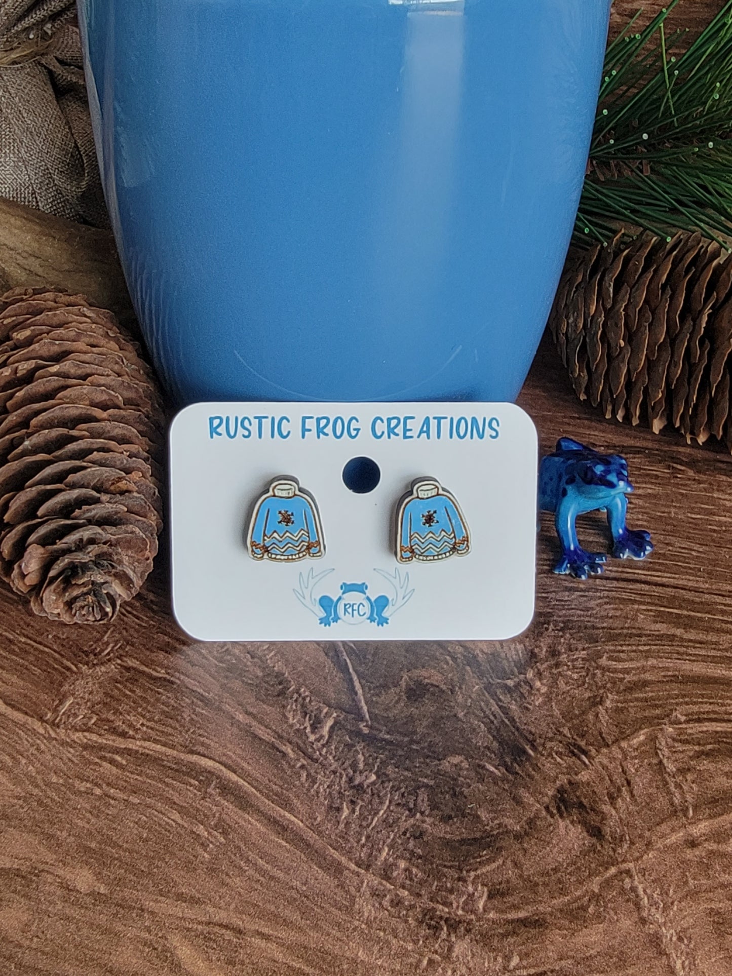 Ugly Christmas Sweater Stud Earrings