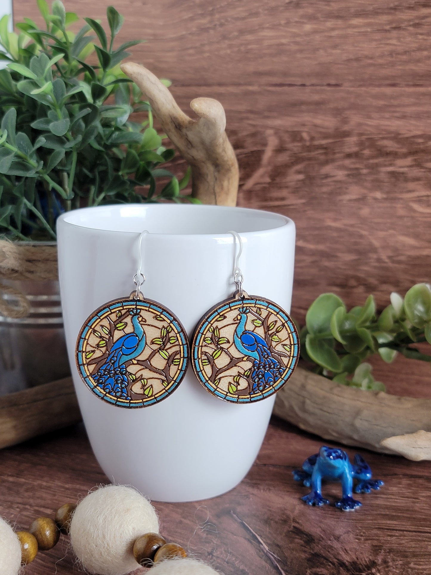 Peacock Earrings