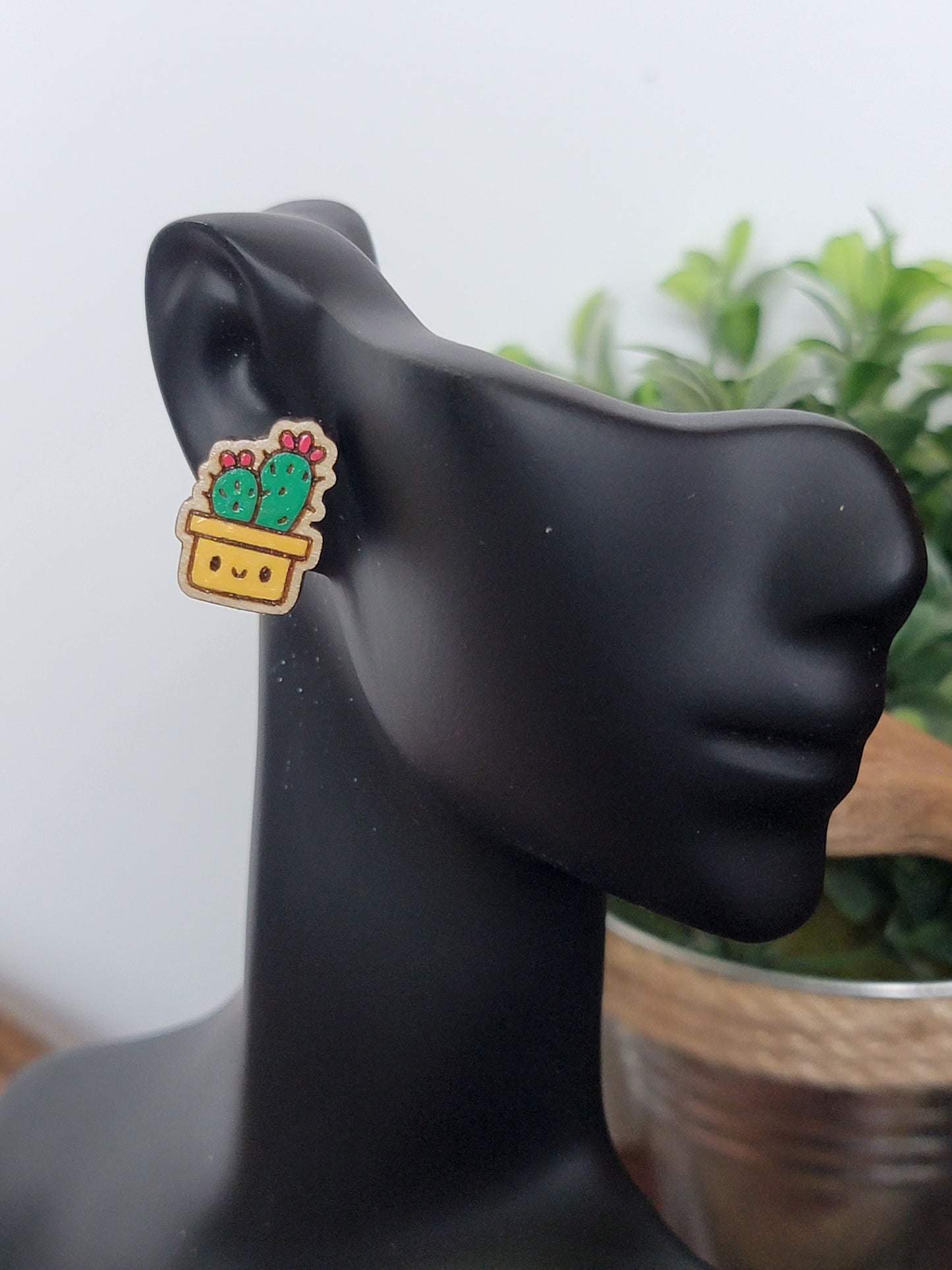 Cactus Stud Earrings