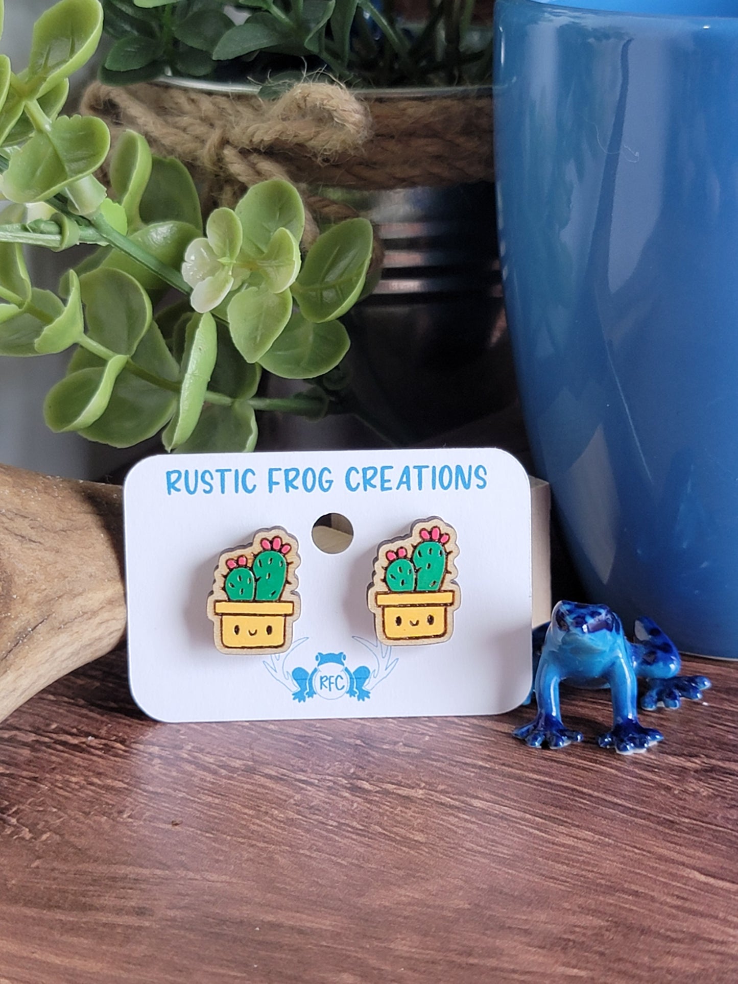 Cactus Stud Earrings