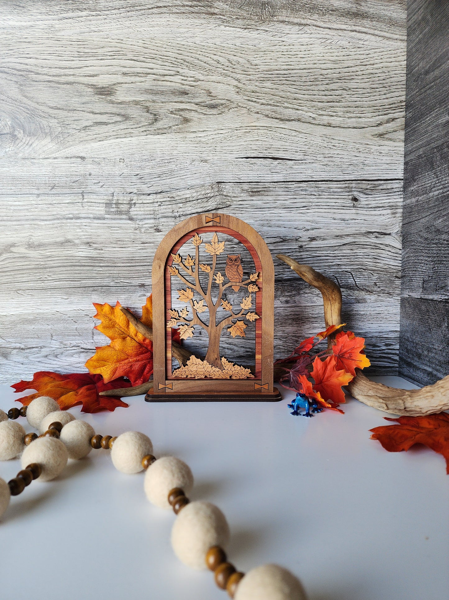 Fall Tree and Owl Arch