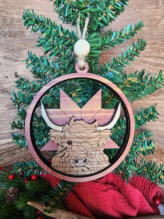 Highland Cow Ornament