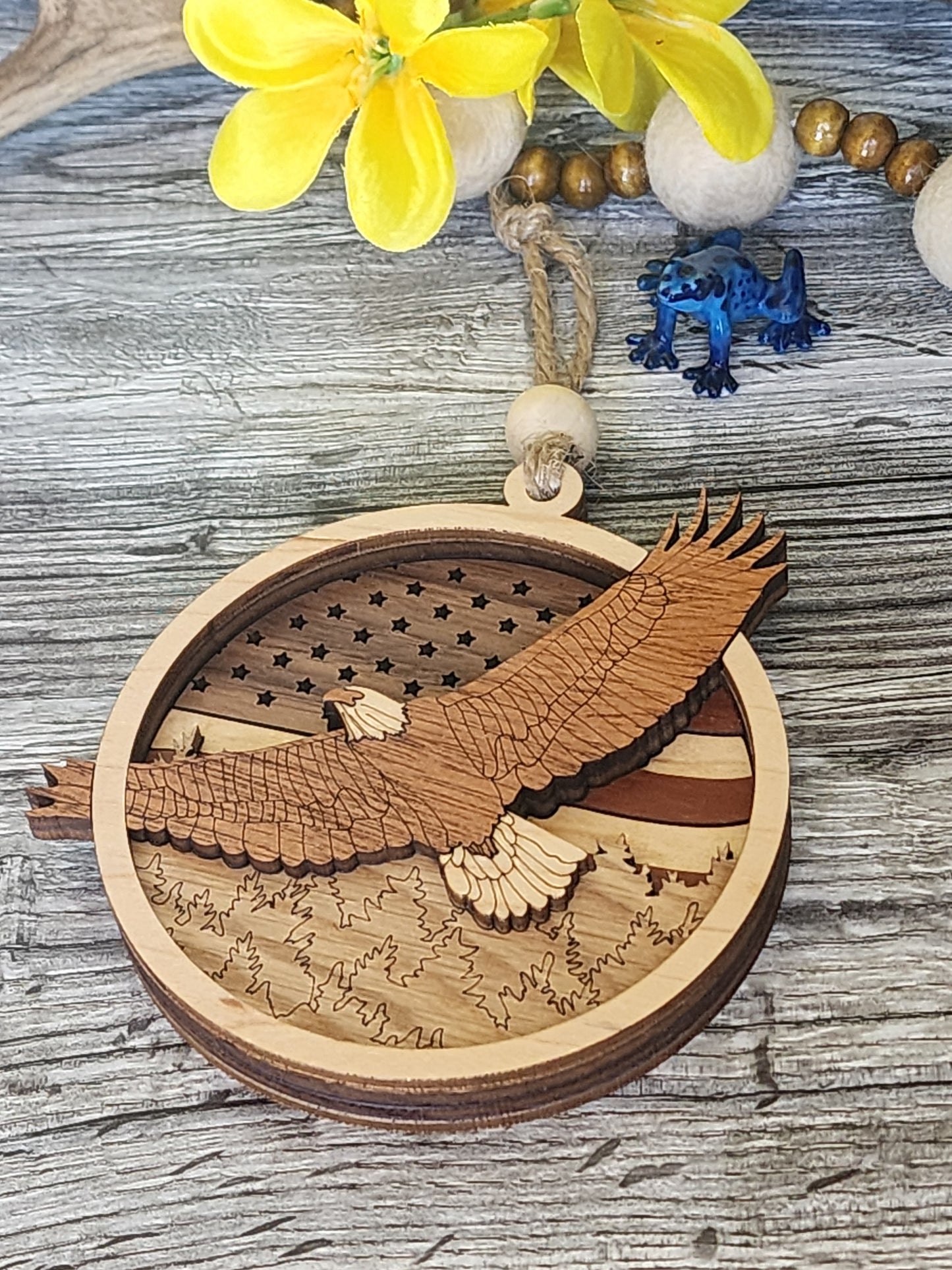 Eagle and Flag Ornament
